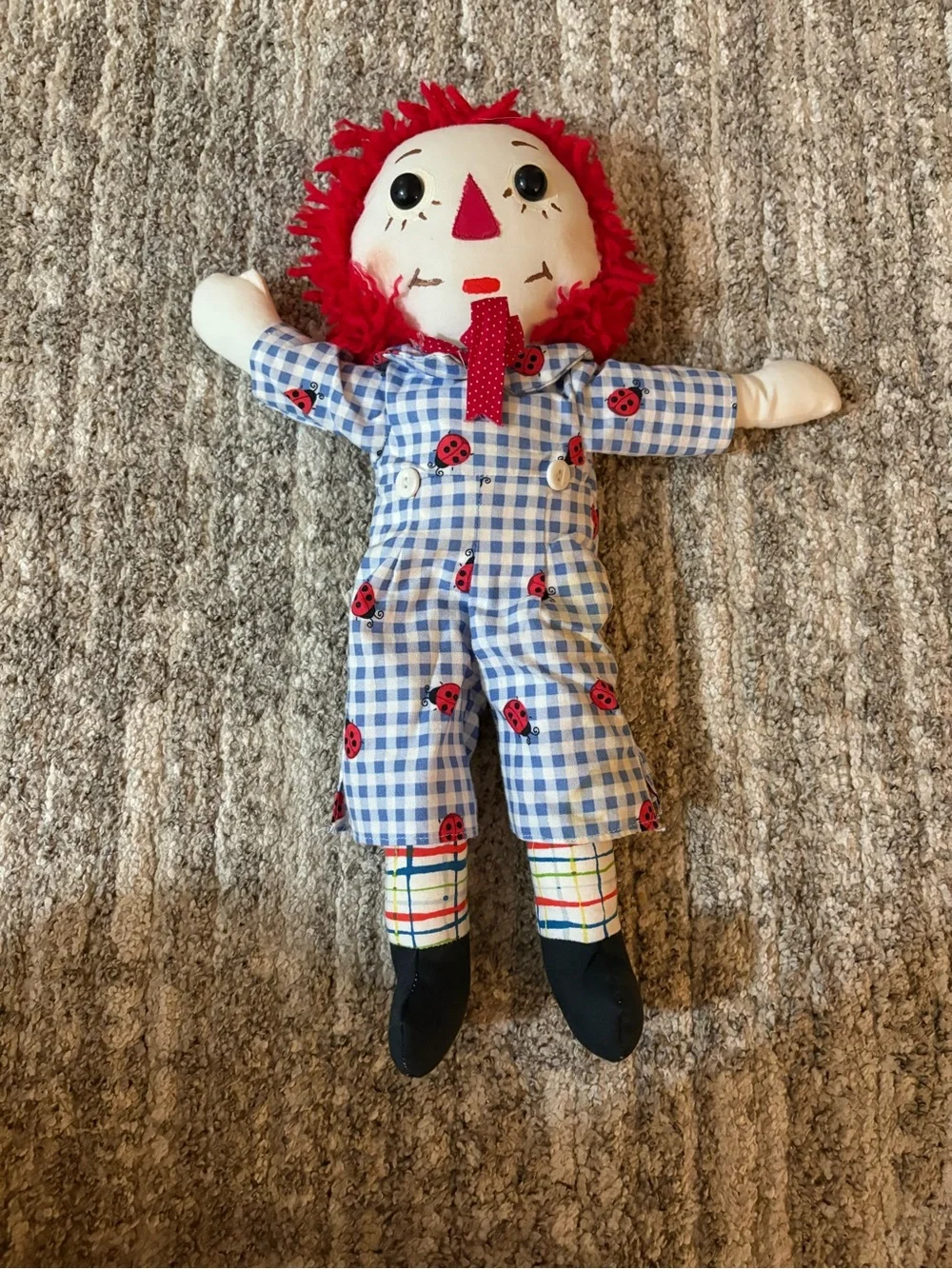 Vintage homemade Raggedy Ann and Andy Dolls
